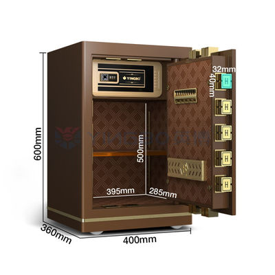 ডাবল অ্যালার্ম অফিস ছোট সিকিউর ডিপোজিট বক্স OEM H600mm স্মার্ট ফিঙ্গারপ্রিন্ট লক