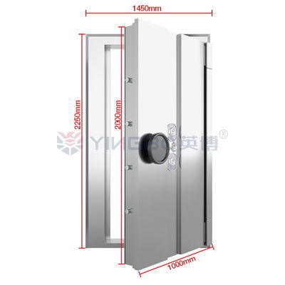 H2250*W1450mm অ্যান্টি কাটিং আধুনিক ব্যাংক ভল্ট ডোর থ্রি লক লিঙ্ক YB/VC-2