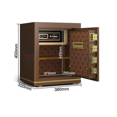 OEM আকার 1.5Cu ফুট অফিস ফিঙ্গারপ্রিন্ট সিকিউর বক্স সলিড স্টিল 26±2KG
