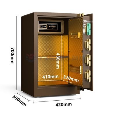 2CU FT স্মার্ট ফিঙ্গারপ্রিন্ট সিকিউরিটি বক্স ডাবল অ্যালার্ম YB/RS-70