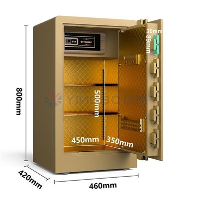 2.8 Cu Ft হোম সেফ বক্স স্মার্ট ফিঙ্গারপ্রিন্ট লক YB/RS-80
