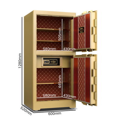 208±2kg সিকিউরিটি সেফ বক্স OEM বিলাসবহুল সেফ 4 ওপেন ওয়ে YB/ZY-120D