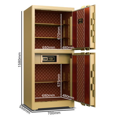 17.5 Cu Ft সিকিউরিটি সেফ বক্স ব্যাংক গ্রেড 4 খোলা পথ 278±2kg Yb/Zy-150d