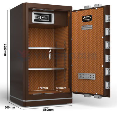 6.4 Cu Ft ডাবল অ্যালার্ম সিকিউরিটি সেফ বক্স হোম অফিস ব্যবসার জন্য YB/N6-100