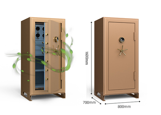 8 Luxury Watch Winder Fingerprint Locking Jewelry Safe Box Solid Steel