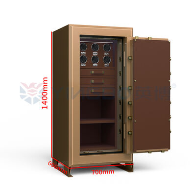 Large Size Luxury Piano Finish Jewelry Safe Box Watch Winder Best Jewelry Safe Storage for Home