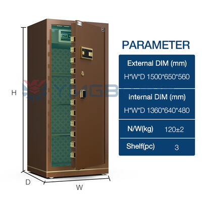 টেকসই ফিনিশ নিরাপত্তা অফিস নিরাপদ বক্স OEM এবং ODM ব্র্যান্ড কাস্টমাইজেশন ডুয়াল পাওয়ার হোম নিরাপদ