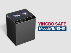 YB-NS-সলিড স্টিলের বিছানার টেবিল ধূসর