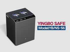 YB-NS-সলিড স্টীল বেডসাইড টেবিল ধূসর ড্রয়ার