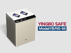 YB-NS-সলিড স্টীল বেডসাইড টেবিল ক্রিম ড্রয়ার