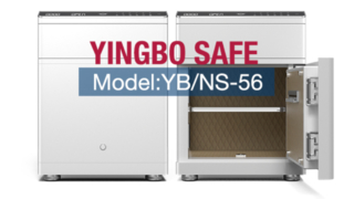 ড্রয়ারের সাথে সাদা স্মার্ট নাইটস্ট্যান্ড সেফ বক্স YB/NS-56